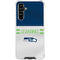 NFL Seattle Seahawks White Striped Galaxy A54 5G Clear Case