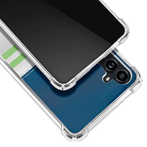 NFL Seattle Seahawks White Striped Galaxy A54 5G Clear Case