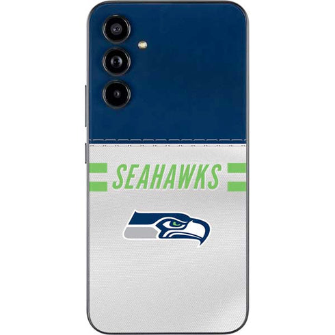 NFL Seattle Seahawks White Striped Galaxy A54 5G Skin