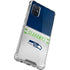 NFL Seattle Seahawks White Striped Galaxy A71 5G Clear Case