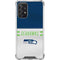 NFL Seattle Seahawks White Striped Galaxy A72 5G Clear Case