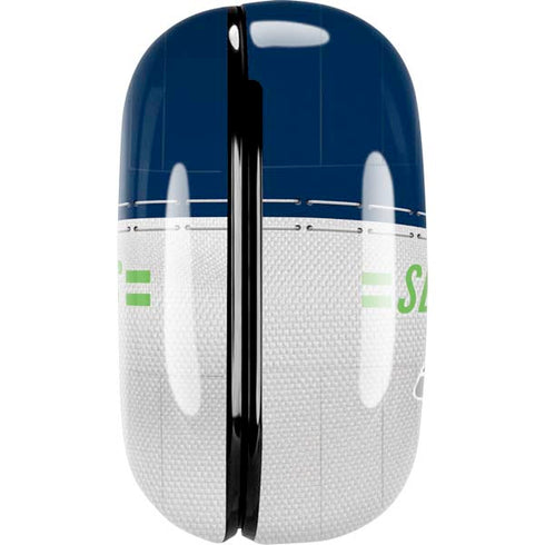 NFL Seattle Seahawks White Striped Galaxy Buds Pro Skin
