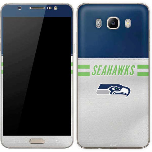 NFL Seattle Seahawks White Striped Galaxy J7 Skin