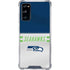 NFL Seattle Seahawks White Striped Galaxy S20 FE Clear Case