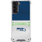 NFL Seattle Seahawks White Striped Galaxy S21 5G Clear Case