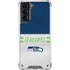 NFL Seattle Seahawks White Striped Galaxy S21 5G Clear Case