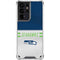 NFL Seattle Seahawks White Striped Galaxy S21 Ultra 5G Clear Case