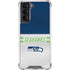 NFL Seattle Seahawks White Striped Galaxy S22 Clear Case