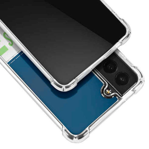 NFL Seattle Seahawks White Striped Galaxy S22 Clear Case