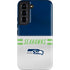 NFL Seattle Seahawks White Striped Galaxy S22 Pro Case