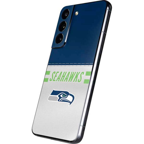 NFL Seattle Seahawks White Striped Galaxy S22 Skin