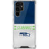 NFL Seattle Seahawks White Striped Galaxy S22 Ultra Clear Case