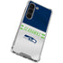NFL Seattle Seahawks White Striped Galaxy S23 Clear Case