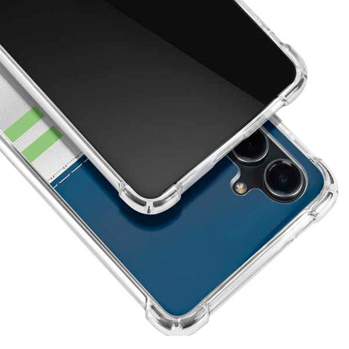 NFL Seattle Seahawks White Striped Galaxy S23 FE Clear Case