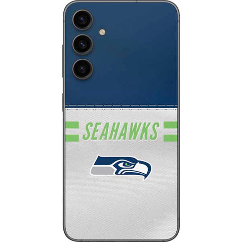 NFL Seattle Seahawks White Striped Galaxy S23 FE Skin