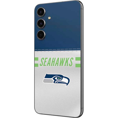 NFL Seattle Seahawks White Striped Galaxy S23 FE Skin