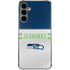 NFL Seattle Seahawks White Striped Galaxy S24 Plus Clear Case