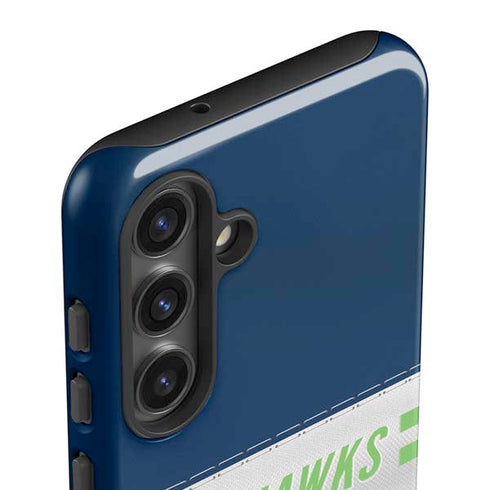NFL Seattle Seahawks White Striped Galaxy S24 Plus Impact Case
