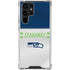 NFL Seattle Seahawks White Striped Galaxy S24 Ultra Clear Case