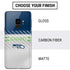 NFL Seattle Seahawks White Striped Galaxy S9 Skin
