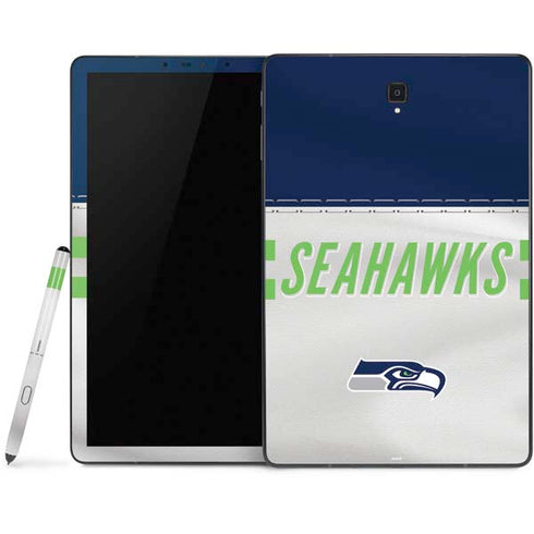 NFL Seattle Seahawks White Striped Samsung Galaxy Tab Skin