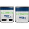 NFL Seattle Seahawks White Striped Galaxy Z Flip Skin