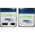 NFL Seattle Seahawks White Striped Galaxy Z Flip Skin