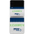 NFL Seattle Seahawks White Striped Galaxy Z Flip3 5G Skin