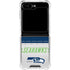 NFL Seattle Seahawks White Striped Galaxy Z Flip5 5G Clear Case