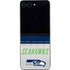 NFL Seattle Seahawks White Striped Galaxy Z Flip5 5G Skin