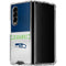 NFL Seattle Seahawks White Striped Galaxy Z Fold4 5G Clear Case