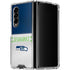 NFL Seattle Seahawks White Striped Galaxy Z Fold4 5G Clear Case
