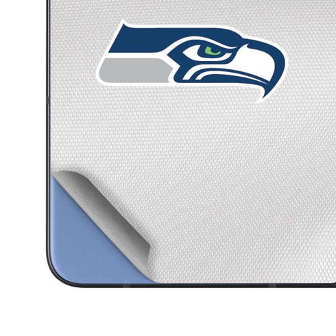 NFL Seattle Seahawks White Striped Galaxy Z Fold5 5G Skin