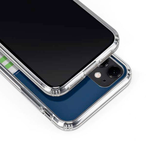 NFL Seattle Seahawks White Striped iPhone 11 Clear Case