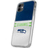 NFL Seattle Seahawks White Striped iPhone 11 Clear Case