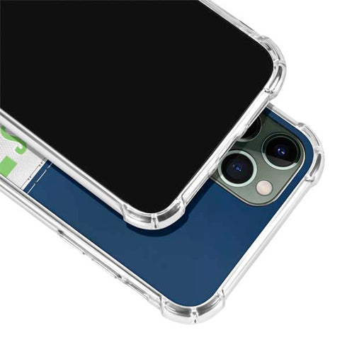 NFL Seattle Seahawks White Striped iPhone 11 Pro Max Clear Case