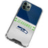 NFL Seattle Seahawks White Striped iPhone 11 Pro Max Clear Case