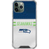 NFL Seattle Seahawks White Striped iPhone 11 Pro Max Clear Case