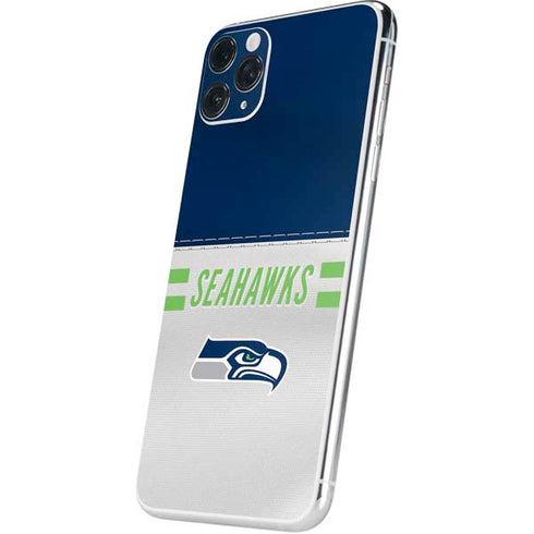 NFL Seattle Seahawks White Striped iPhone 11 Pro Max Skin