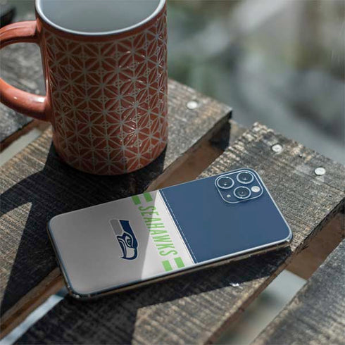 NFL Seattle Seahawks White Striped iPhone 11 Pro Max Skin