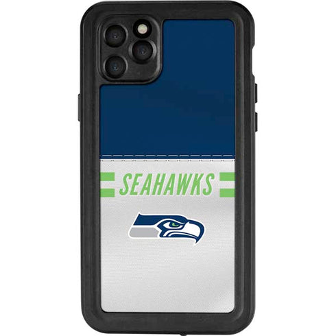 NFL Seattle Seahawks White Striped iPhone 11 Pro Max Waterproof Case