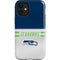 NFL Seattle Seahawks White Striped iPhone 12 Mini Impact Case