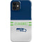 NFL Seattle Seahawks White Striped iPhone 12 Mini Lite Case