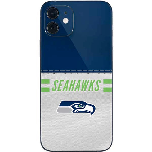 NFL Seattle Seahawks White Striped iPhone 12 Mini Skin