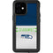 NFL Seattle Seahawks White Striped iPhone 12 Mini Waterproof Case
