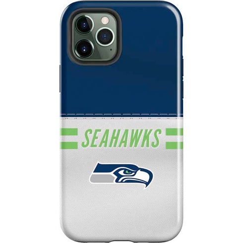 NFL Seattle Seahawks White Striped iPhone 12 Pro Impact Case