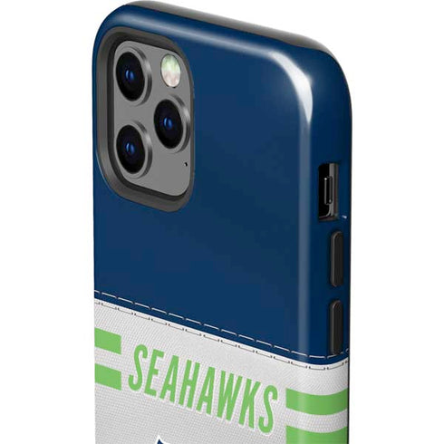 NFL Seattle Seahawks White Striped iPhone 12 Pro Impact Case