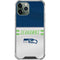 NFL Seattle Seahawks White Striped iPhone 12 Pro Max Clear Case