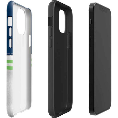 NFL Seattle Seahawks White Striped iPhone 12 Pro Max Impact Case