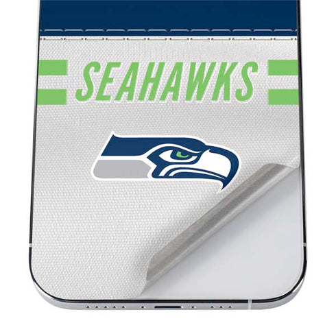 NFL Seattle Seahawks White Striped iPhone 12 Pro Max Skin